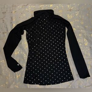 Women's Champion Black Long Sleeve Top with Silver Accents